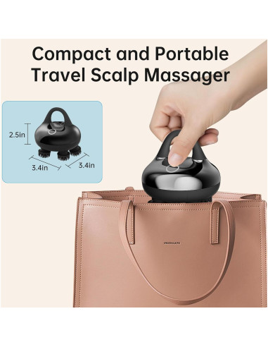 Masajeador de Cabeza Comfier CF-4402 Negro 3 Modos Impermeable