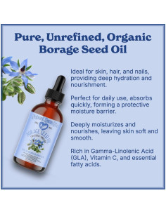 Aceite de Semilla de Borraja Natural 113g - GLA 100% Puro 2