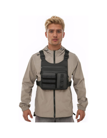 Mochila de Pecho Criuage Wdhf Ligera y Ajustable