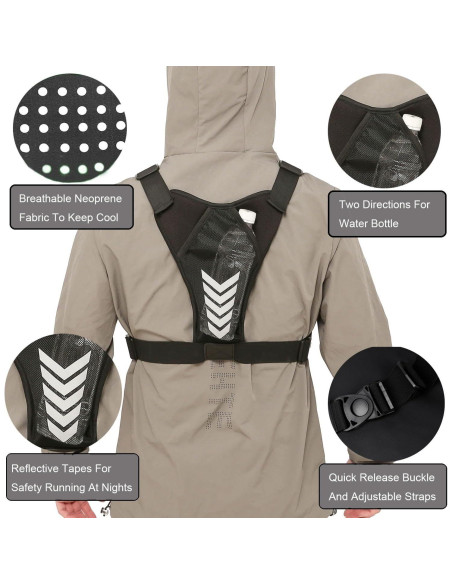 Mochila de Pecho Criuage Wdhf Ligera y Ajustable