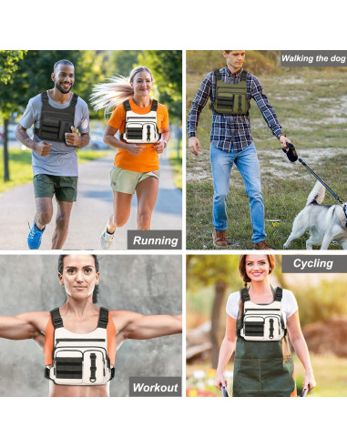 Mochila de Pecho Criuage Wdhf Ligera y Ajustable