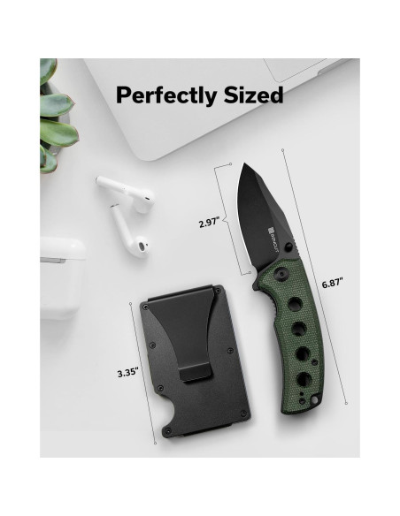 Cuchillo Plegable SENCUT Excalis 7.54 cm Verde EDC