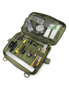 Bolsa Administrativa Táctica WYNEX Verde 27x17x5 cm