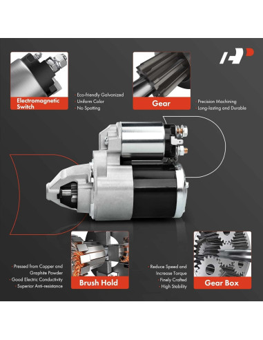 Motor de arranque A-Premium Kia Hyundai V6 2.7L 12V 1.2KW