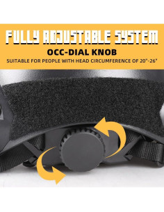 Casco Táctico Tumhuts TUM-001 Ajustable para Airsoft y Cosplay 2