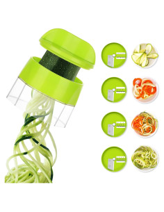 Espiralizador de Verduras Sedhoom 4 en 1 Verde Claro