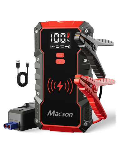 Arrancador de batería Macson M161A-016 3000A 12V 16000mAh