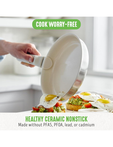 Juego de Utensilios de Cocina GreenLife Click 10 Piezas