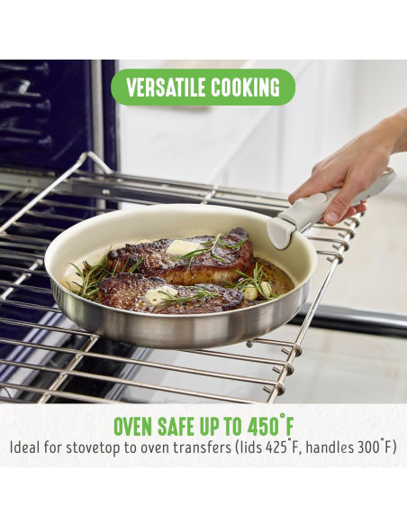 Juego de Utensilios de Cocina GreenLife Click 10 Piezas