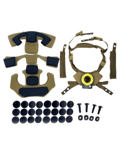 Kit Acolchado Casco Táctico BShasrlim Beige Ajustable