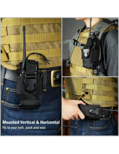 Funda para Radio VIPERADE Soporte Táctico Ajustable Negro 2