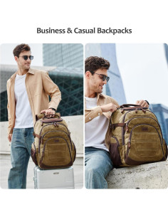 Mochila de Viaje para Laptop 43.9 cm SHENHU Marrón 2