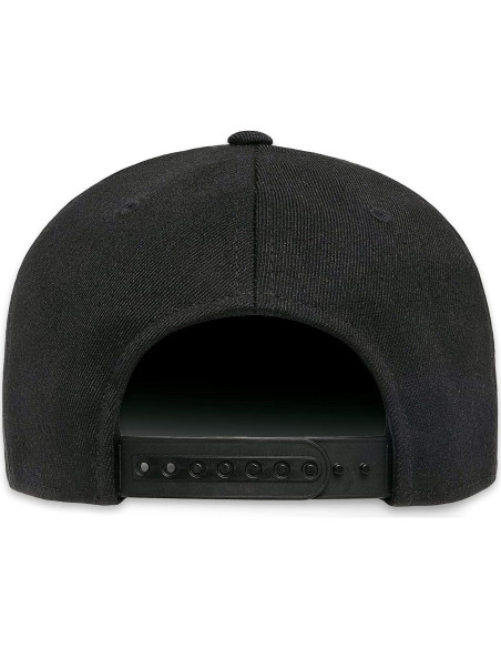 Gorra Snapback Negra Ajustable Skull para Hombres