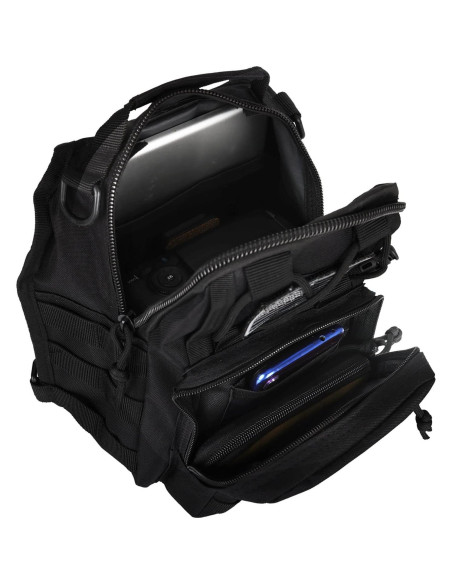 Mochila Táctica BOMTURN Sling 9L Impermeable Negra