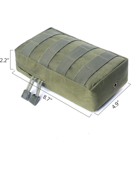 Bolsa Molle Táctica Tacticool 2 Pack Verde Ejército EDC