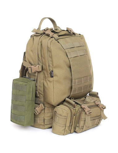 Bolsa Molle Táctica Tacticool 2 Pack Verde Ejército EDC