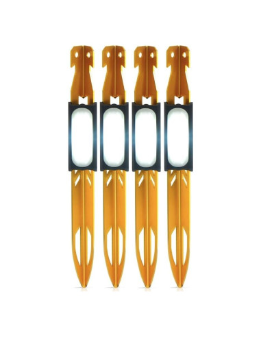 UCO StakeLight Estaca de Tienda LED 4 Piezas Amarillo