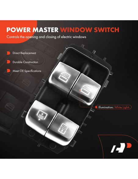 Interruptor Ventana Eléctrica A-Premium para Mercedes-Benz S550
