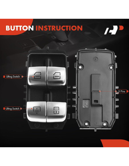 Interruptor Ventana Eléctrica A-Premium para Mercedes-Benz S550
