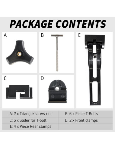 Abrazadera de Cubierta de Tonel Donpida LBJ-1035A Plegable