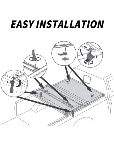 Abrazadera de Cubierta de Tonel Donpida LBJ-1035A Plegable