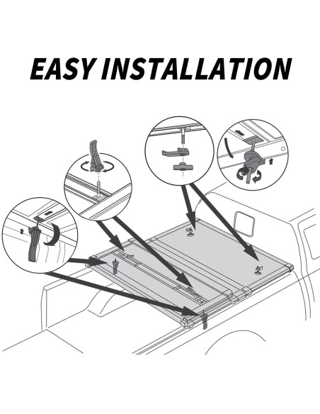 Abrazadera de Cubierta de Tonel Donpida LBJ-1035A Plegable