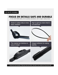 Limpiaparabrisas Silenciosos FAPIUO para Mercedes-Benz GLC 2