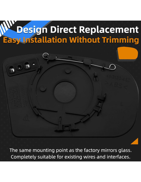 Cristal Espejo Lateral Izquierdo LOIYLLEN con Calefacción