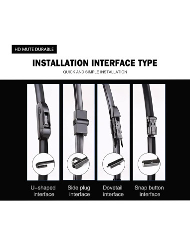 Limpiaparabrisas Silenciosos FAPIUO para Mercedes-Benz GLC