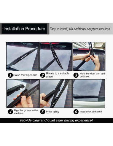 Limpiaparabrisas Silenciosos FAPIUO para Mercedes-Benz GLC