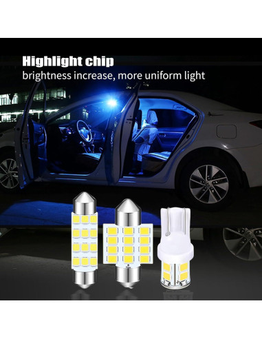 Pack 24 Bombillas LED GKmow GKSKD501WH Blancas 31mm 42mm