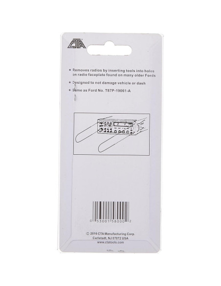 Herramienta de extracción de radio Ford CTA A580 Profesional