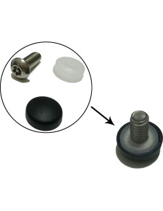 Kit de pernos antirrobo Earthtec para asiento trasero Harley 2