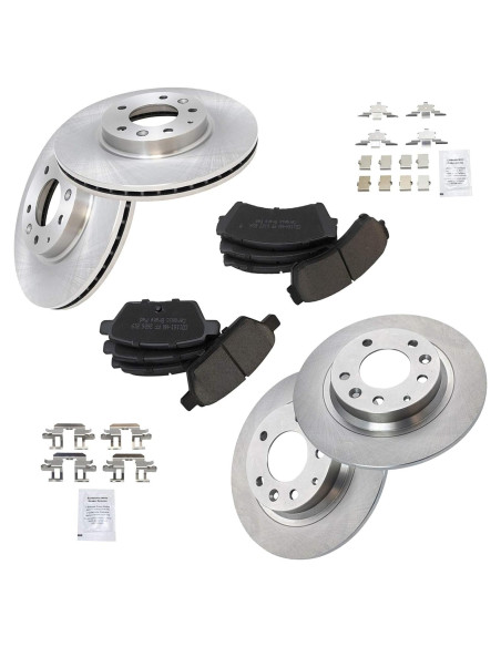 Kit de Freno Cerámico TRQ Delantero y Trasero BKA11182