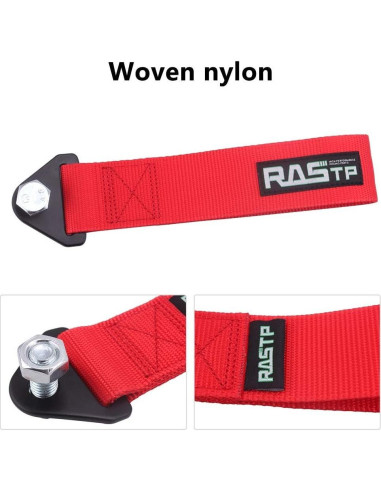 Correa de Remolque RASTP RS-TD001 Rojo 2994 kg Resistencia