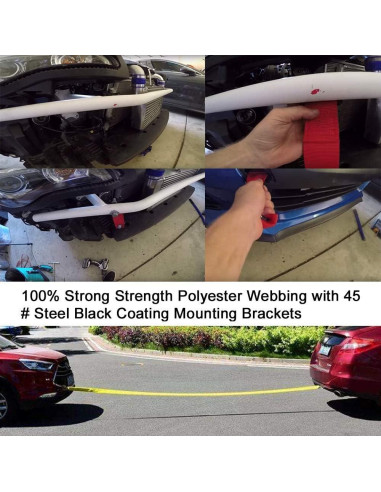 Correa de Remolque RASTP RS-TD001 Rojo 2994 kg Resistencia