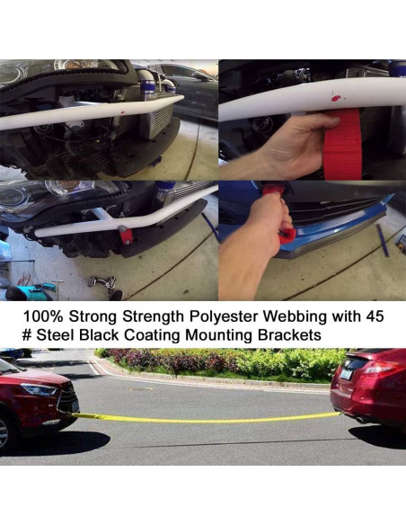 Correa de Remolque RASTP RS-TD001 Rojo 2994 kg Resistencia