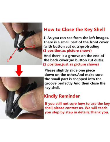 Paquete de 2 Carcasas de Llave Honda Accord Civic EX