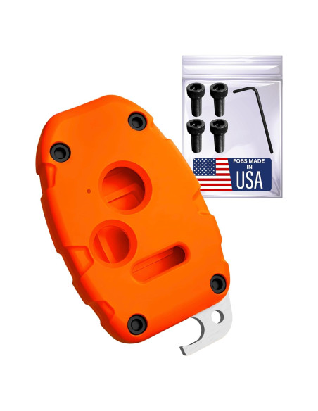 Funda de Llave Honda Dubbs HKF Naranja Brillante 3 Botones