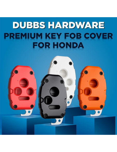 Funda de Llave Honda Dubbs HKF Naranja Brillante 3 Botones