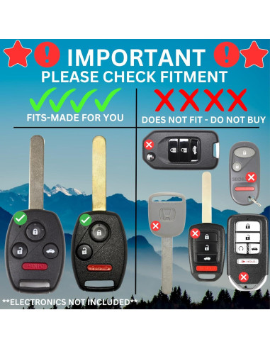 Funda de Llave Honda Dubbs HKF Naranja Brillante 3 Botones