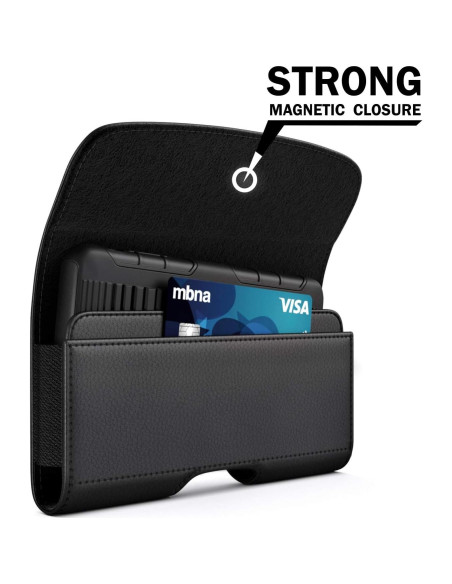 Funda de Cintura PiTau para Galaxy S24+ S23+ S22+ Negro