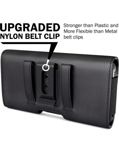 Funda de Cintura PiTau para Galaxy S24+ S23+ S22+ Negro