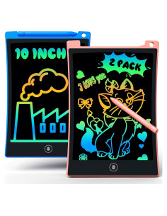 Tableta de Escritura LCD Bravokids 2 Pack 10" Colorida