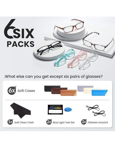 Gafas de Lectura Gaoye para Mujeres 1.25x Anti Luz Azul