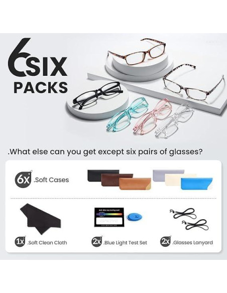 Gafas de Lectura Gaoye para Mujeres 1.25x Anti Luz Azul