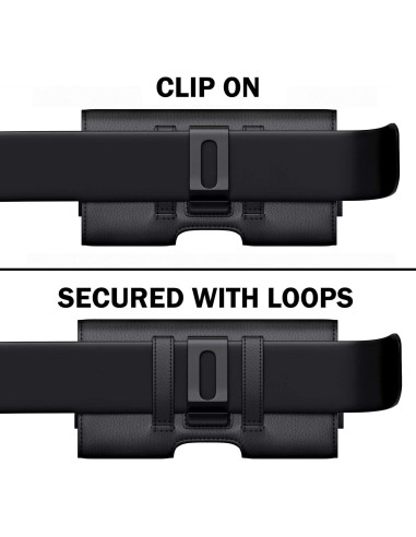 Funda de Cintura PiTau para Galaxy S24+ S23+ S22+ Negro