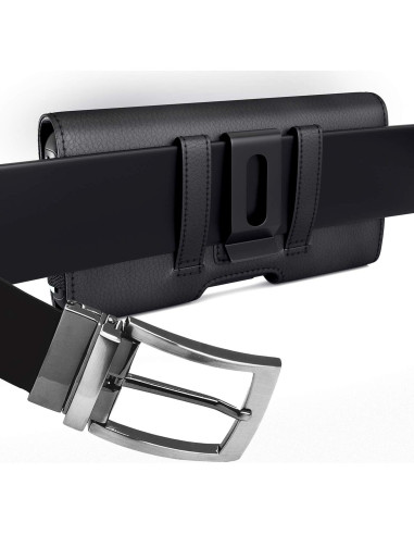 Funda de Cintura PiTau para Galaxy S24+ S23+ S22+ Negro