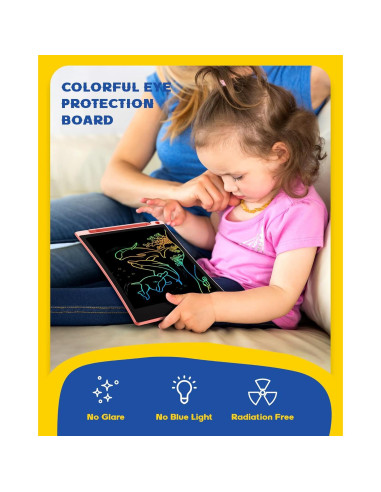 Tableta de Escritura LCD Bravokids 2 Pack 10" Colorida
