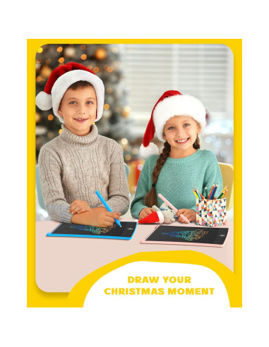 Tableta de Escritura LCD Bravokids 2 Pack 10" Colorida